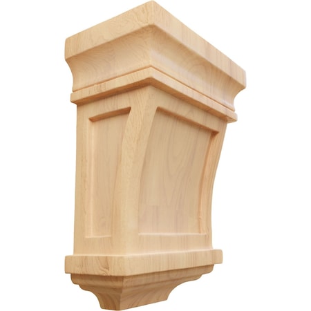 Ekena Millwork 5"W x 3"D x 7"H Santa Fe Corbel, Red Oak COR05X03X07SFRO